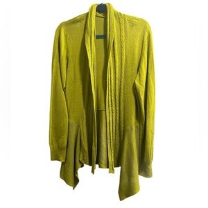 Light Green Knit Open-Front Sweater - Approx. Size Large
